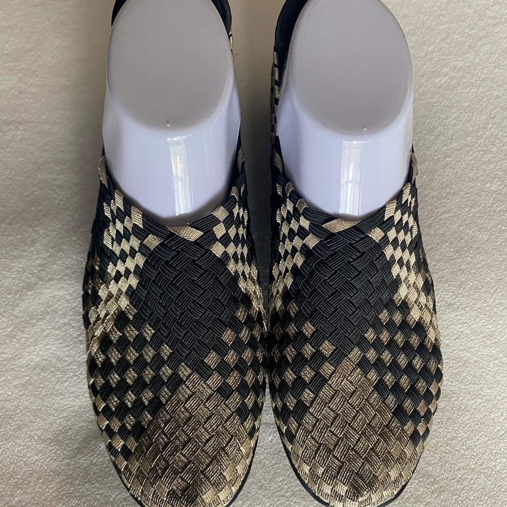 Bernie Mev woven wedge shoes